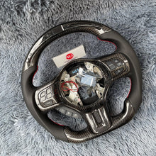 Cargar imagen en el visor de la galería, Volante de fibra de carbono TTD Craft Mitsubishi Evolution 2008-2015 EVO X con LED