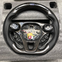 Charger l'image dans la galerie, TTD Craft Smart Fortwo 453 Carbon Fiber Steering Wheel with Paddle shifter