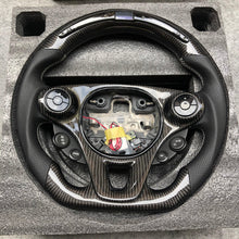 Загрузить изображение в средство просмотра галереи, TTD Craft Smart Fortwo 453 Carbon Fiber Steering Wheel with Paddle shifter