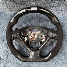 Load image into Gallery viewer, TTD Craft Acura 2009-2014 TL/2010-2014 ZDX Carbon Fiber Steering Wheel with led