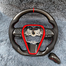 Lade das Bild in den Galerie-Viewer, TTD Craft Toyota 2018-2024 Camry SE XSE TRD V6 Venza Carbon Fiber Steering Wheel