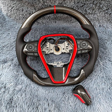 Carregar imagem no visualizador da galeria, Volante de fibra de carbono TTD Craft 8ª geração Camry 2018 - 2024 SE XSE TRD V6 V4 Avalon Venza