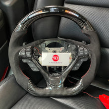 Load image into Gallery viewer, TTD Craft Acura 2009-2014 TL/2010-2014 ZDX Carbon Fiber Steering Wheel with led