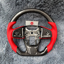 Загрузить изображение в средство просмотра галереи, TTD Craft Honda 2017-2018 CRV EX LX SE Carbon Fiber Steering Wheel