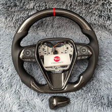 Загрузить изображение в средство просмотра галереи, TTD Craft Toyota 2018-2024 Camry SE XSE TRD V6 Venza Carbon Fiber Steering Wheel