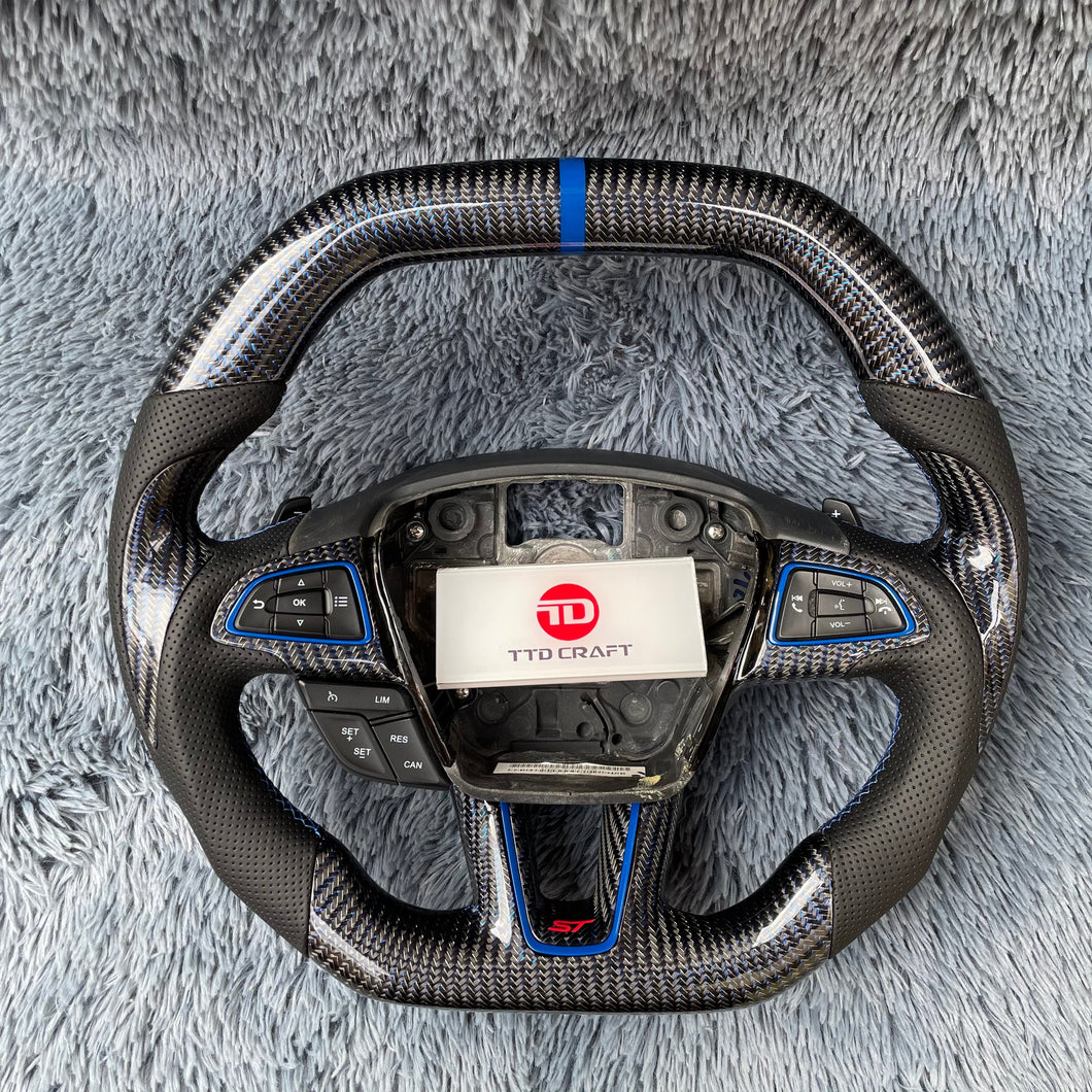 TTD Craft Ford 2018-2021 EcoSport Carbon Fiber Steering Wheel