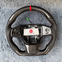 Загрузить изображение в средство просмотра галереи, TTD Craft Honda 2017-2018 CRV EX LX SE Carbon Fiber Steering Wheel