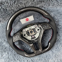Load image into Gallery viewer, TTD Craft Benz W176  W246 W204 W212  C117 C218 X156  X204 Carbon Fiber Steering Wheel
