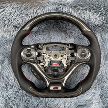將圖片載入圖庫檢視器 TTD Craft 9th gen Honda 2012-2015 Civic Type R FK2 SI Carbon Fiber Steering Wheel