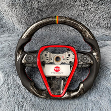 Carregar imagem no visualizador da galeria, Volante de fibra de carbono TTD Craft 8ª geração Camry 2018 - 2024 SE XSE TRD V6 V4 Avalon Venza