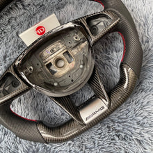 Load image into Gallery viewer, TTD Craft BENZ AMG A45 / W205 C43 C63S AMG / CLA45 CLS63 AMG / GLC43 63 AMG Carbon Fiber Steering Wheel