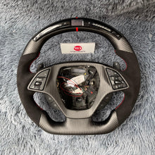 Lade das Bild in den Galerie-Viewer, LED Carbon Fiber Steering Wheel For Corvette 2014-2019 C7|TTD Craft