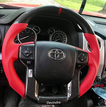 Загрузить изображение в средство просмотра галереи, TTD Craft Toyota 2014-2021 Tundra 2016-2022 Tacoma 4runner Carbon Fiber Steering Wheel