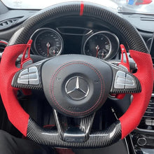 Lade das Bild in den Galerie-Viewer, TTD Craft BENZ AMG A45 / W205 C43 C63S AMG / CLA45 CLS63 AMG / GLC43 63 AMG Carbon Fiber Steering Wheel