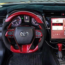 Cargar imagen en el visor de la galería, Volante de fibra de carbono TTD Craft Camry 2018-2024 SE XSE TRD V6 Venza