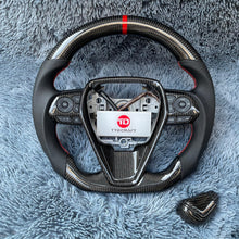 Carregar imagem no visualizador da galeria, Volante de fibra de carbono TTD Craft 8ª geração Camry 2018 - 2024 SE XSE TRD V6 V4 Avalon Venza