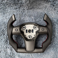 Charger l'image dans la galerie, F1 Shape Tesla Model 3 Y Carbon Fiber Steering Wheel | TTD Craft