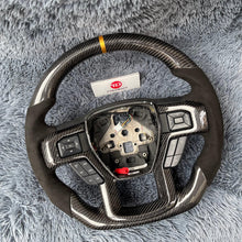 Загрузить изображение в средство просмотра галереи, Custom Carbon Fiber Steering Wheel for Ford F150 Raptor F250 | TTD Craft