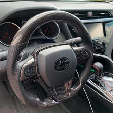 Lade das Bild in den Galerie-Viewer, Real Carbon Fiber Sport Steering Wheel for Toyota Camry TRD V6 2018-2024 | TTD Craft