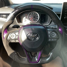 Charger l'image dans la galerie, Real Carbon Fiber Sport Steering Wheel Fits Toyota Corolla Hatchback / RAV4 2019-2026 | TTD Craft