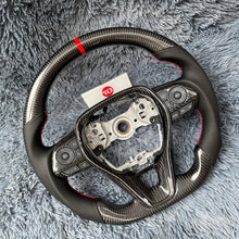 Charger l'image dans la galerie, Custom Gloss Carbon Fiber Racing Steering Wheel for Toyota RAV4 Corolla 2019-2026 | TTD Craft