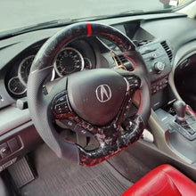 Cargar imagen en el visor de la galería, Volante de fibra de carbono TTD Craft Acura TSX Honda CU2 2009-2014