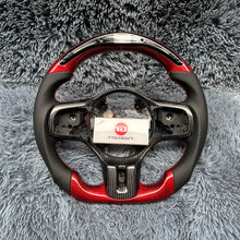 Загрузить изображение в средство просмотра галереи, LED Carbon Fiber Steering Wheel For 2008-2015 Mitsubishi Evolution EVO X / Lancer | TTD Craft

