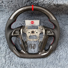 Lade das Bild in den Galerie-Viewer, Fit Honda 2008-2012 Accord / 2009-2015  Pilot Carbon Fiber Steering Wheel Build |TTD Craft
