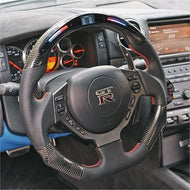 LED Carbon Fiber Steering wheel For Nissan 2009-2016 GTR | TTD Craft