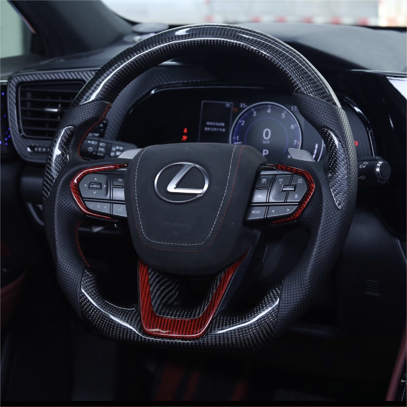 TTD Craft Lexus 2022-2024 NX 250 350 / 2023 -2024 RX350 /2021-2024 LX600 /2023 -2024 GX550 volante esportivo de fibra de carbono