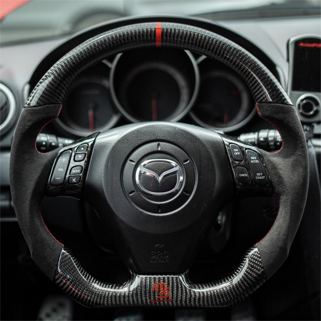 TTD Craft 2003-2009 Mazda 3 Carbon Fiber Steering Wheel