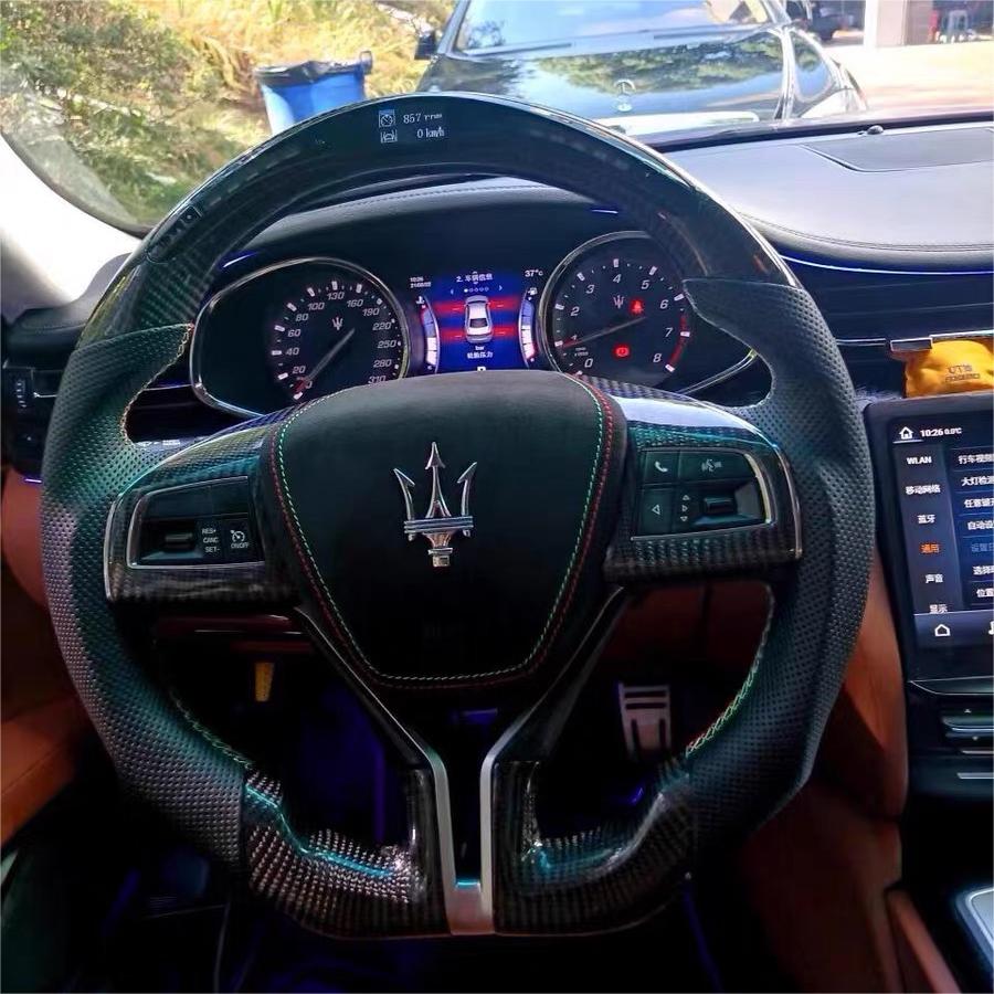 TTD Craft  Maserati 2014-2021 Ghibli / 2017-2023 Levante / 2014-2022 Quattroporte  Carbon Fiber Steering Wheel