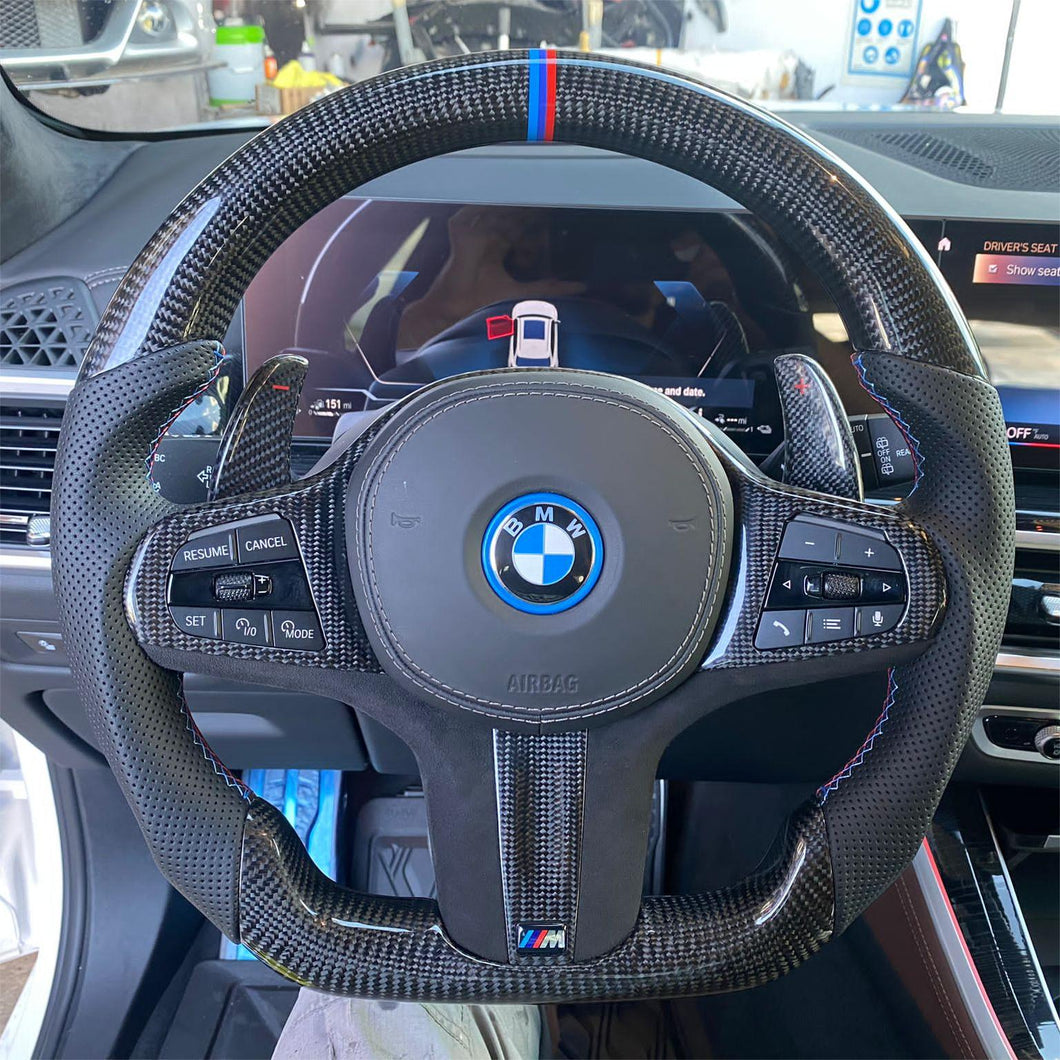 TTD Craft  BMW F40 F44 F87 F82 F83  G20 G21 G28 G22 G80  Carbon  Fiber  Steering wheel