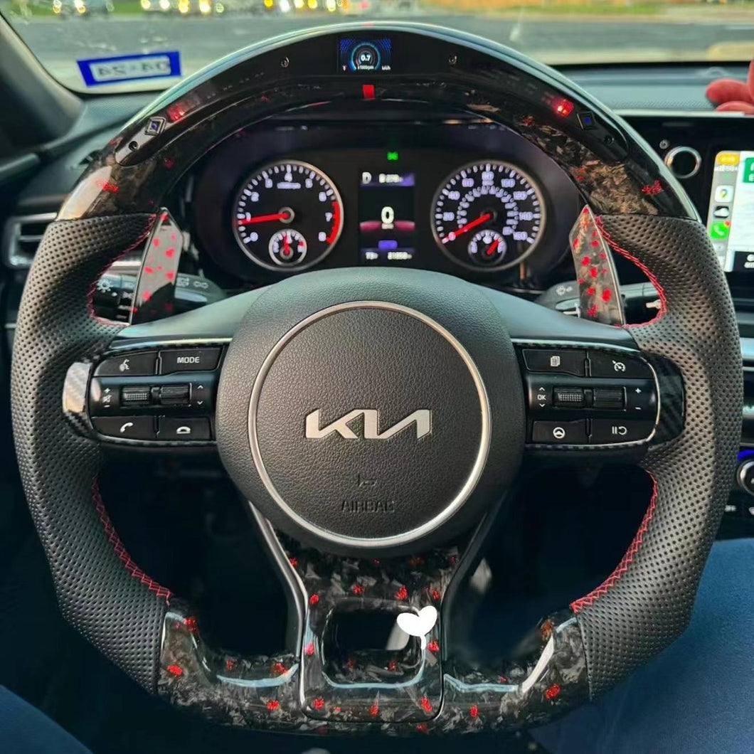 TTD Craft  Kia 2021-2024 k5  Carbon Fiber Steering Wheel