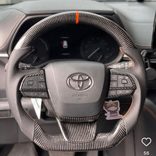 Загрузить изображение в средство просмотра галереи, Carbon Fiber Steering Wheel for Toyota Sienna 2021 2022 2023 | TTD Craft
