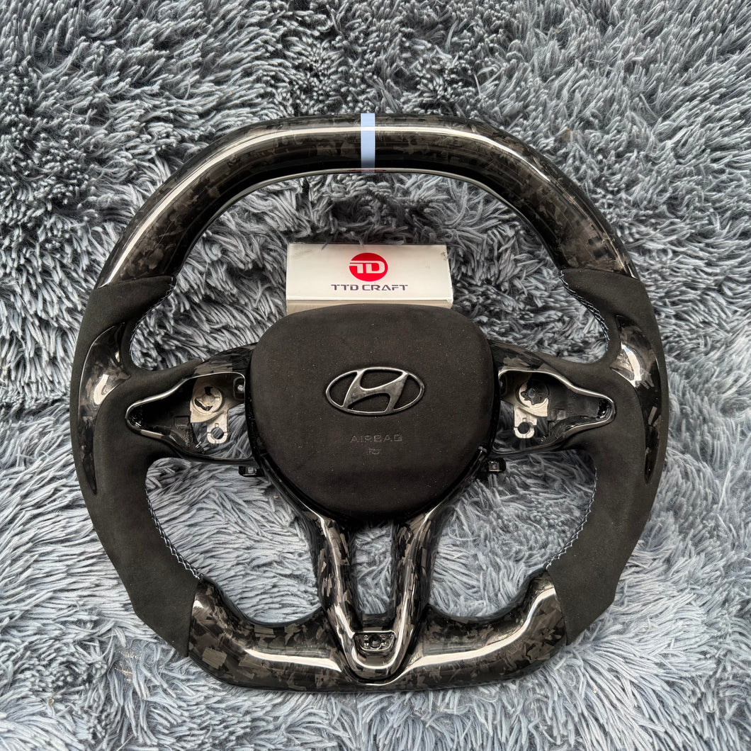TTD Craft Hyundai 2020-2025 Elantra N / I20N / I30N Carbon Fiber Steering Wheel