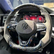 Volkswagen VW MK8 Golf GTI R Jetta Forged Carbon Fiber Steering Wheel 2021-2026