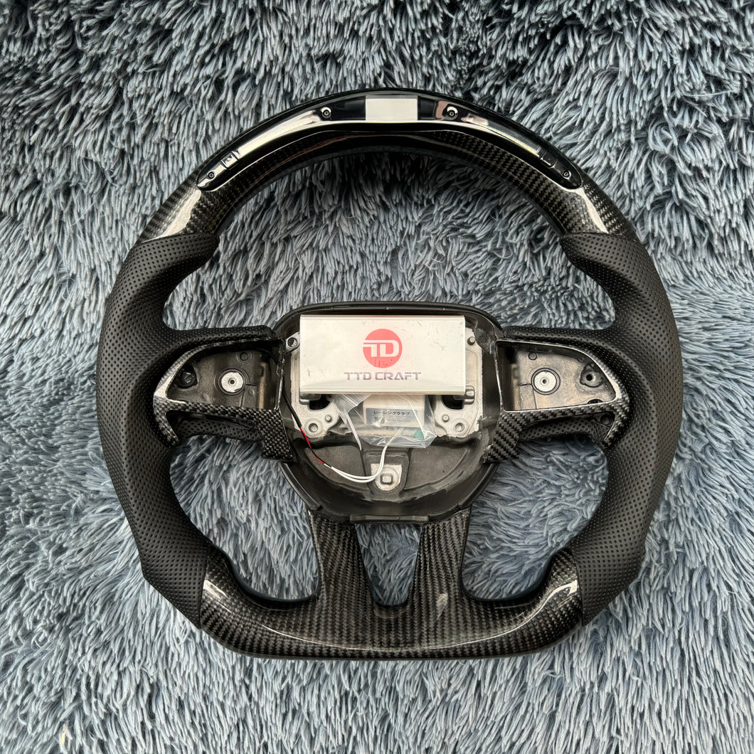 TTD Craft  Dodge 2016-2023 Charger Challenger / 2014-2023 Durango Carbon Fiber Steering Wheel