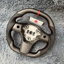 Lade das Bild in den Galerie-Viewer, TTD Craft Tesla Model 3 Y Carbon Fiber Steering Wheel
