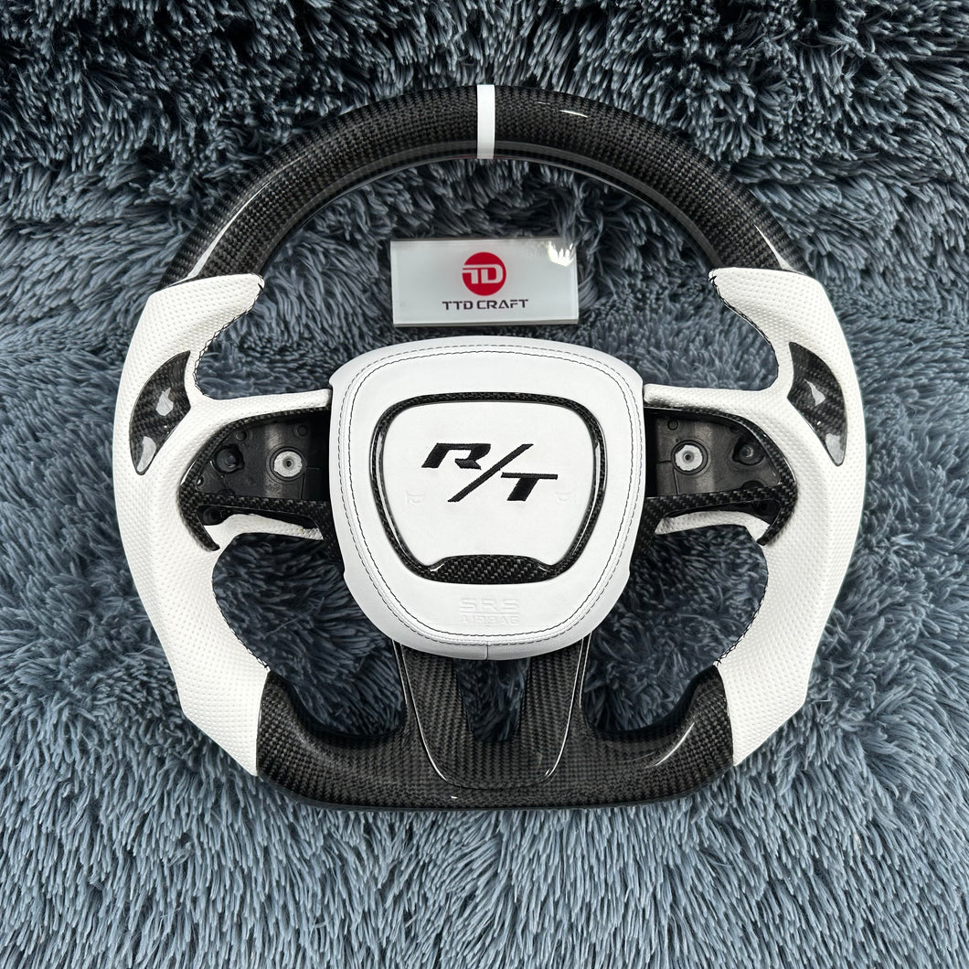 TTD Craft  Dodge 2016-2023 Charger Challenger / 2014-2023 Durango Carbon Fiber Steering Wheel