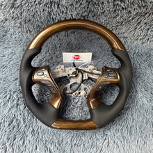 Charger l&#39;image dans la galerie, TTD Craft Infiniti M25 2013-2020 QX60 JX35 / 2013-2022 Q70 Q70L / 2011-2019 M35 M37 M56 wooden Steering Wheel
