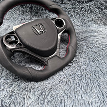 Charger l&#39;image dans la galerie, TTD Craft  9th gen Civic 2012-2015 Type R FK2  SI Leather Steering Wheel
