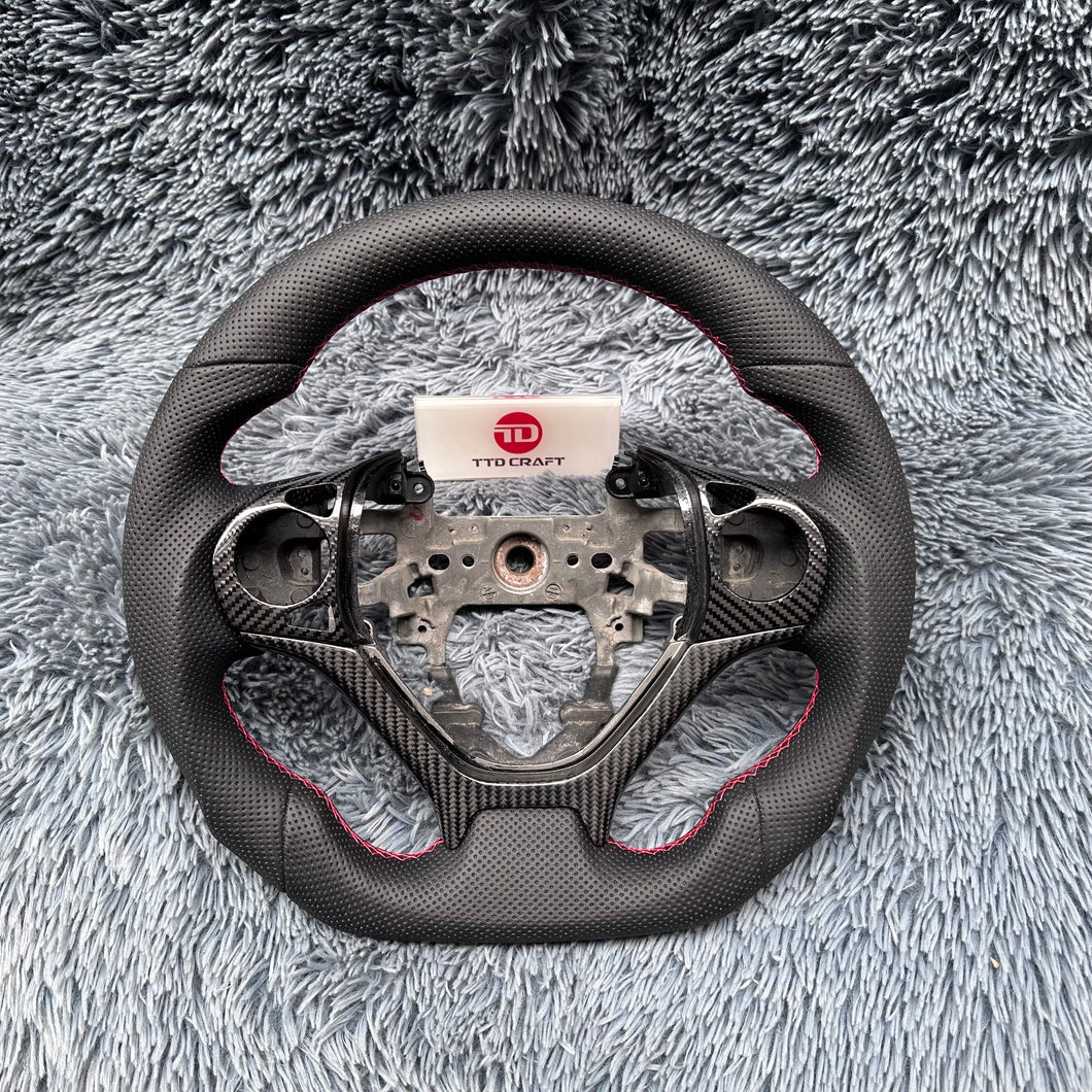 TTD Craft  9th gen Civic 2012-2015 Type R FK2  SI Leather Steering Wheel