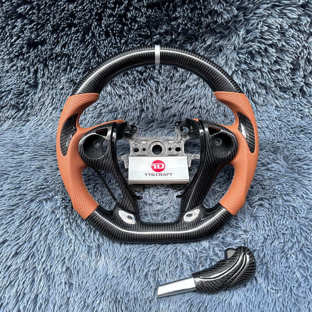 TTD Craft  9th gen Accord  EX-L V6  2013- 2017  Carbon Fiber Steering Wheel