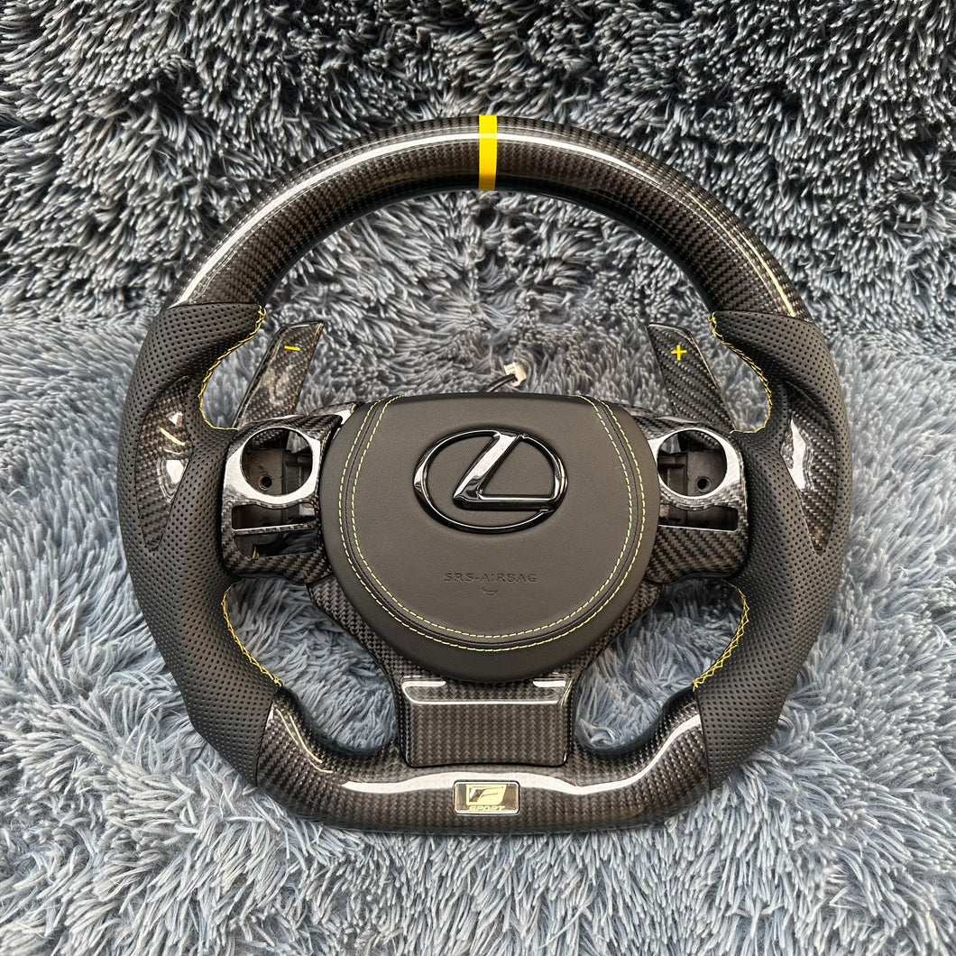 TTD Craft  Lexus  2014-2024 IS 250 350 300 CT200h  RC NX 200T  RC RCF  F sport  Carbon Fiber Steering Wheel