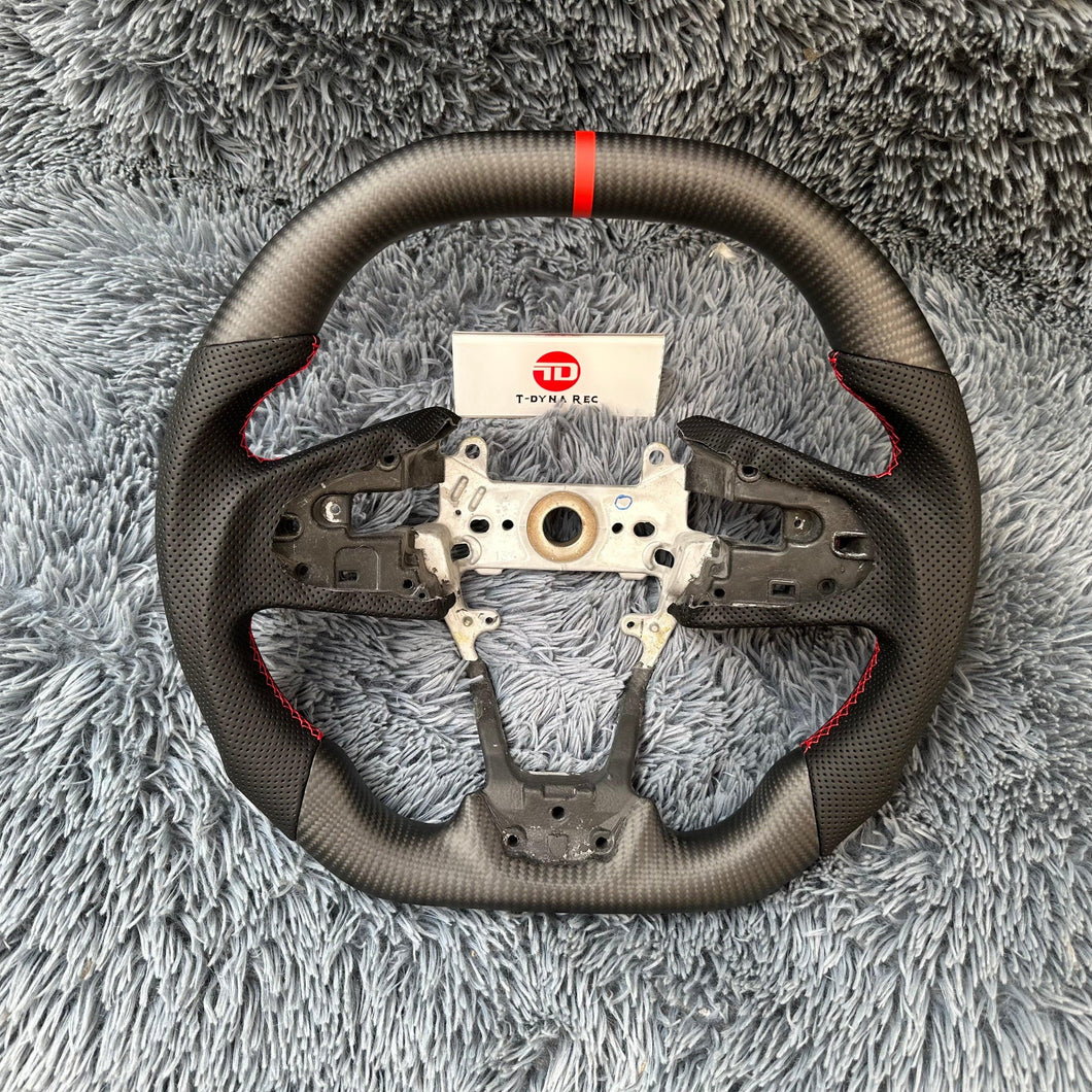 TTD Craft 10th gen Civic 2016-2021 FK8 FK7 Type R SI Carbon Fiber Steering Wheel