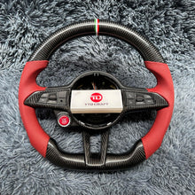 Load image into Gallery viewer, TTD Craft Alfa Romeo Giulia QV Carbon Fiber Steering Wheel
