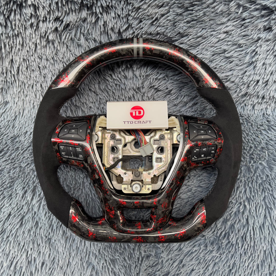 TTD Craft Ford 2013-2019 Taurus /Edge /  Explorer / Flex Carbon Fiber Steering Wheel