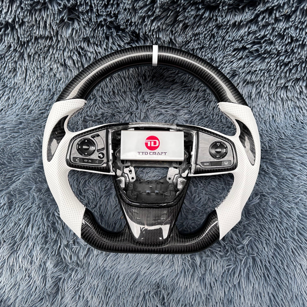 TTD Craft 2017-2018 CRV EX LX EX-L Carbon Fiber Steering Wheel