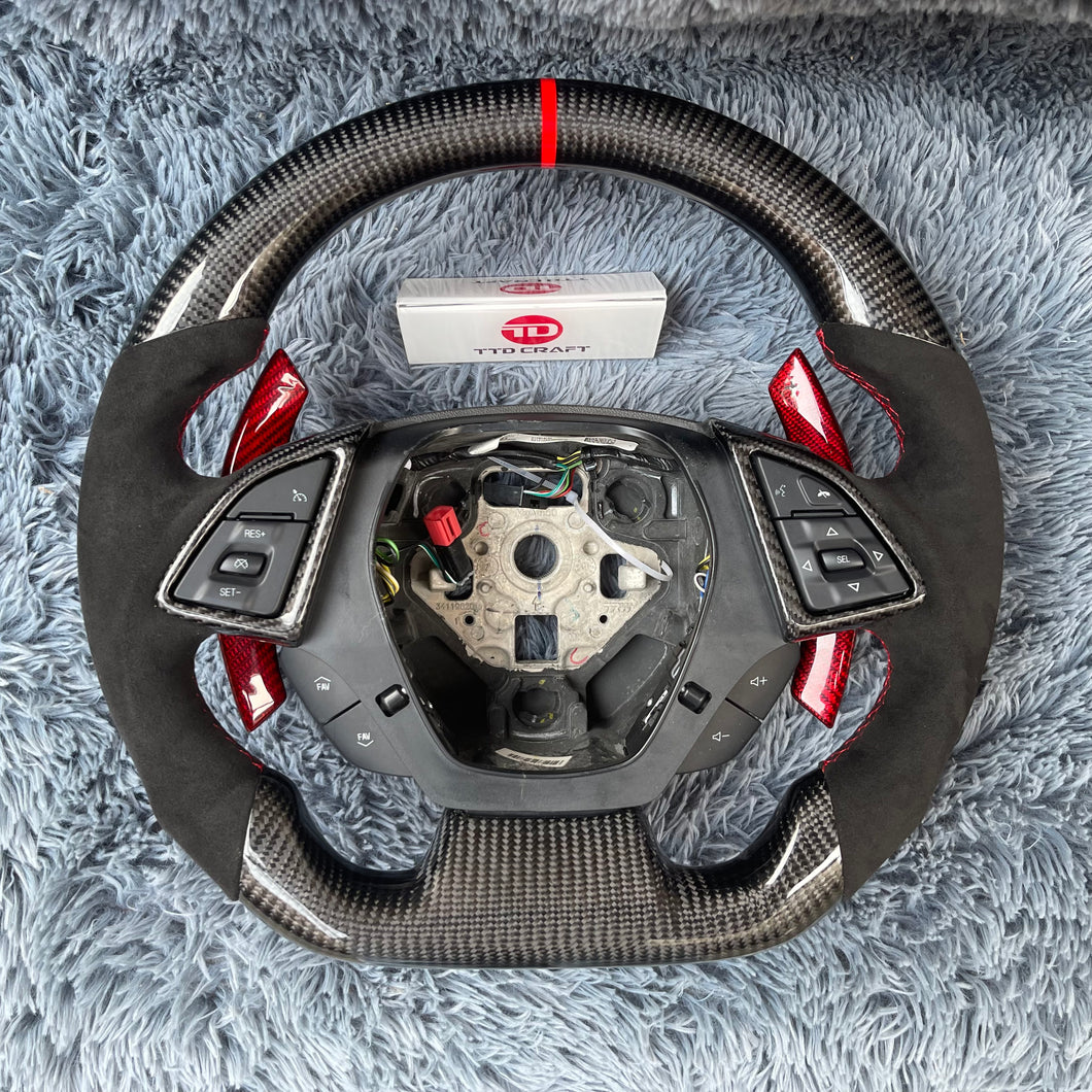 TTD Craft Chevrolet 2016-2023 Camaro Carbon Fiber Steering  Wheel